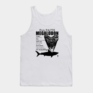 Fun Facts Megalodon Tank Top